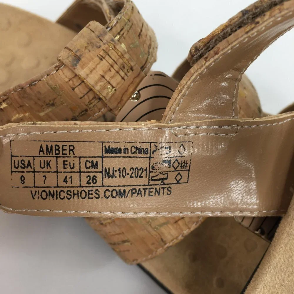 Vionic Amber Adjustable Sandal Size 9